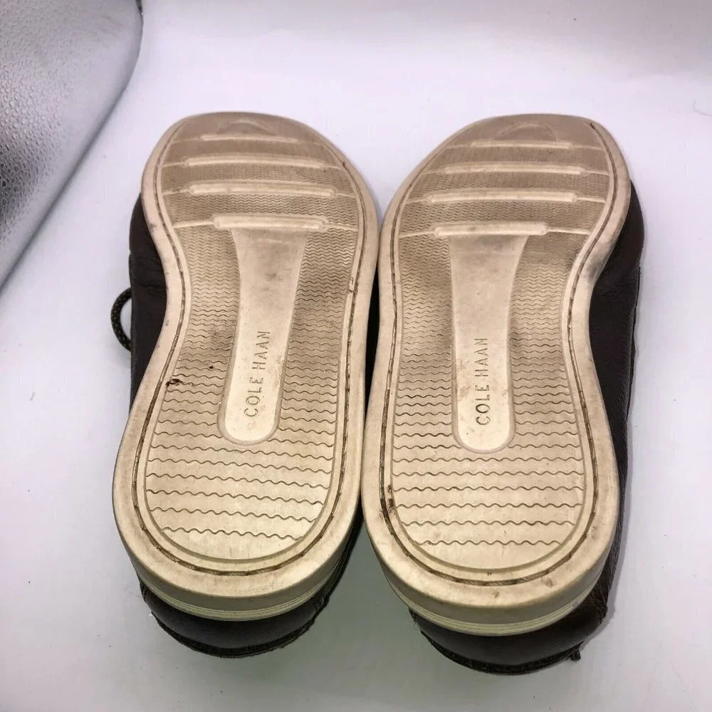 Cole Haan Harpswell Mens Size 9.5 Brown Leather 3 Eye Casual Boat Shoes C28865